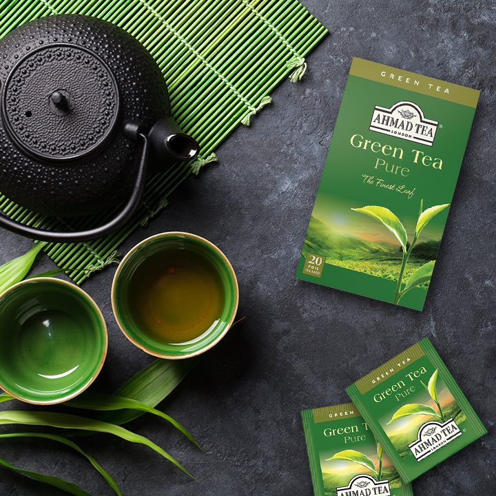 TRÀ XANH AHMAD ANH QUỐC - TRÀ XANH (40g) - Green Tea Pure -Thức uống tốt cho sức khỏe