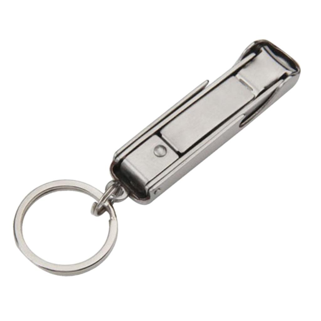 2-in-1 Stainless Steel Nail Clippers Ultra-thin Simple with Bottle Opener