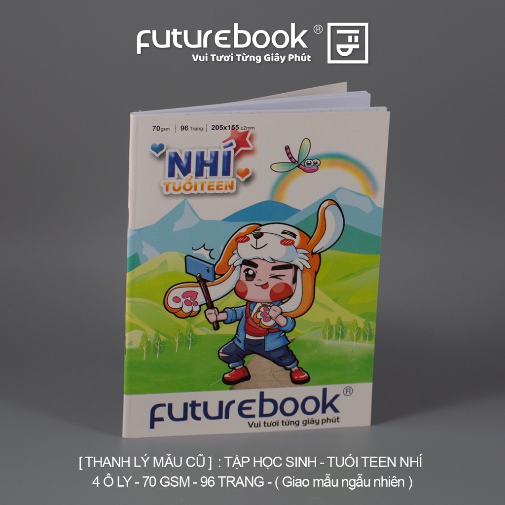 [Thanh Lý Mẫu Cũ 2021] Tập Học Sinh Tuổi Teen Nhí 4 Ô ly- 96 Trang- 70 gsm- MSP: DK-HS754. FUTUREBOOK. Giao ngẫu nhiên