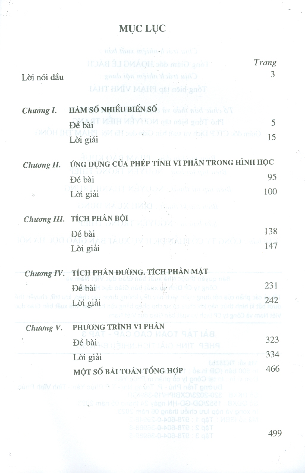 Combo Toán Cao Cấp, Tập 2: Phép Tính Giải Tích Nhiều Biến Số