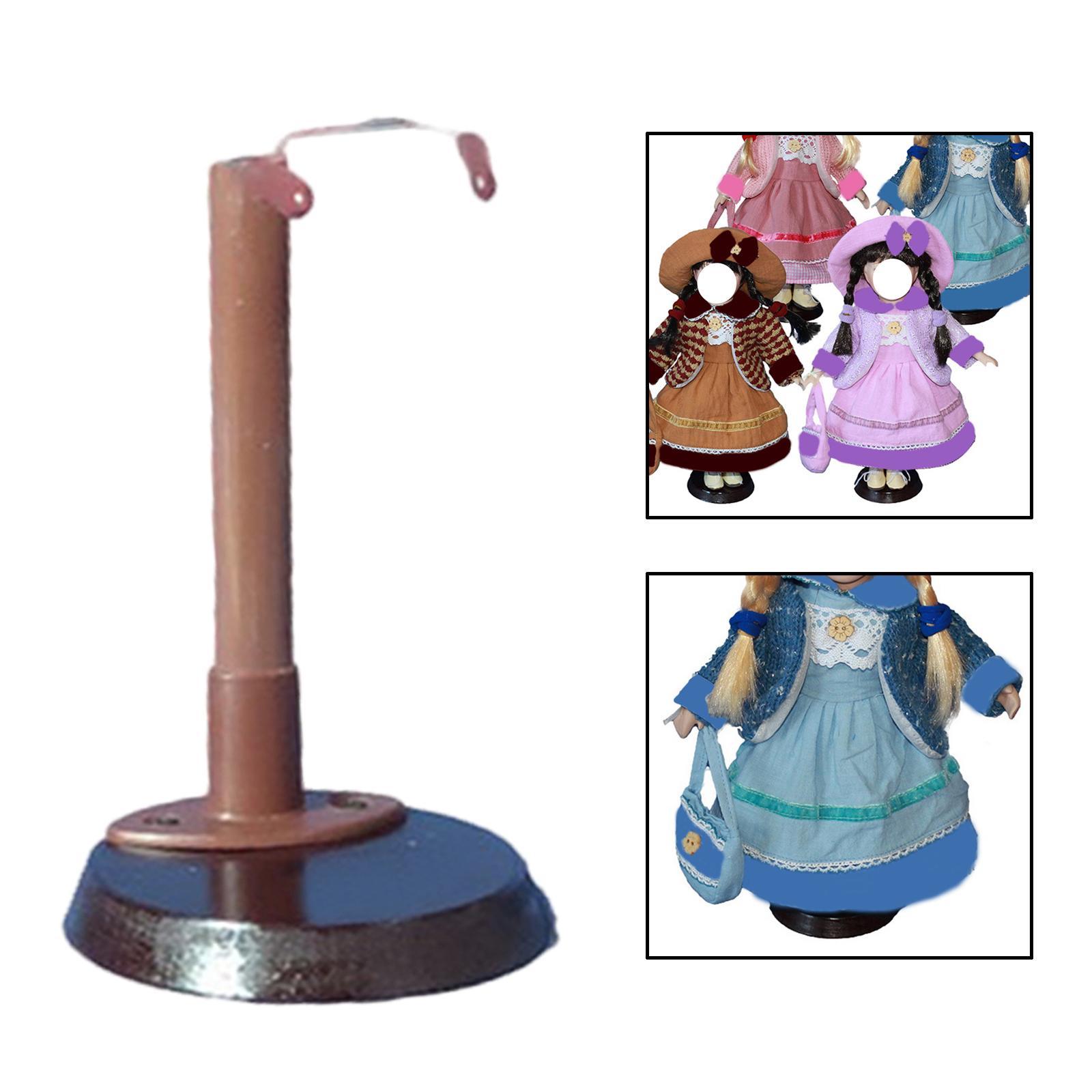 Doll Display Stand Holder,Prop up Girl Dolls with Stainless Steel Base,Doll Model Support Frame