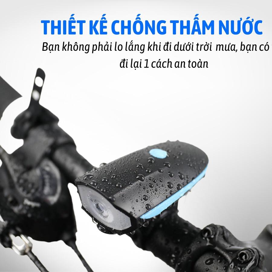 Đèn xe đạp thể thao led chống nước ĐÈN SÁNG CÒI TO xe đạp thể thao DC001 - Chính hãng dododios - Màu Xanh