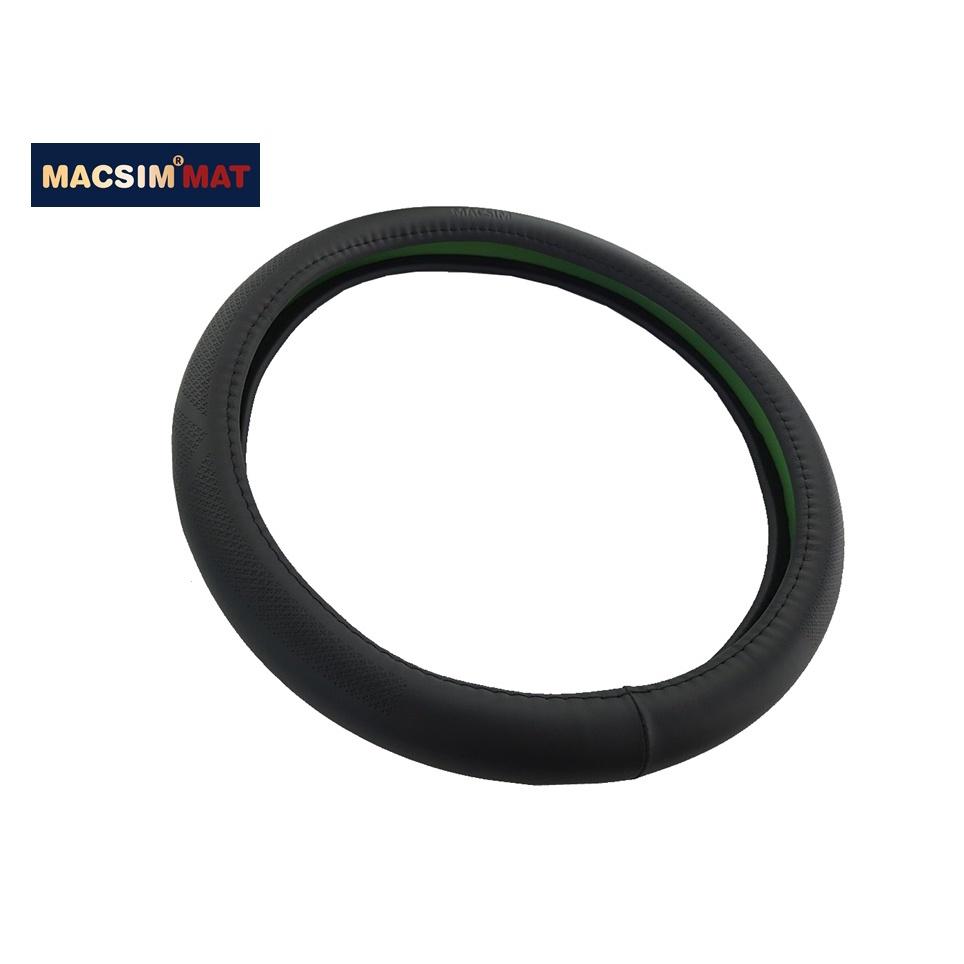 Bọc vô lăng cao cấp L631 chất liệu da thật - Khâu tay 100% size M - nhãn hiệu Macsim mã L631
