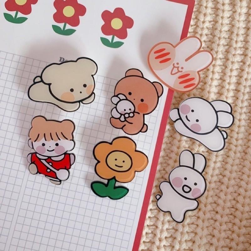 STICKER PHỤ KIỆN CÀI ÁO,TÚI TOTE,BALO HOẠT HÌNH CUTE