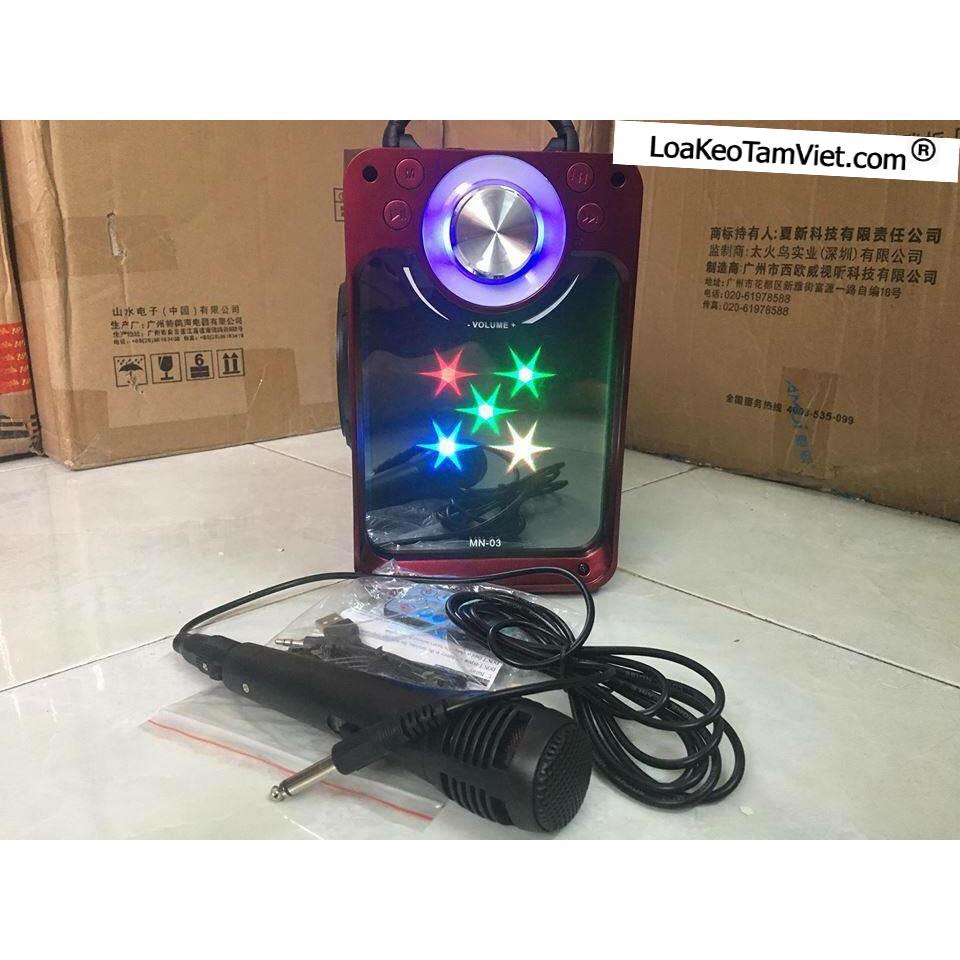 LOA BLUETOOTH KARAOKE MN03 TẶNG KÈM 1 MICRO