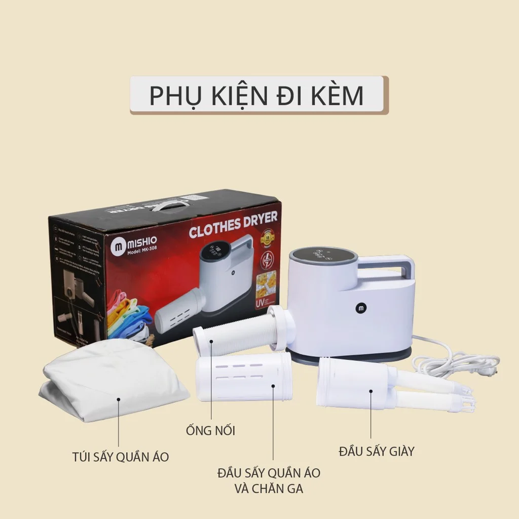 Máy sấy lông thú cưng Mishio MK308