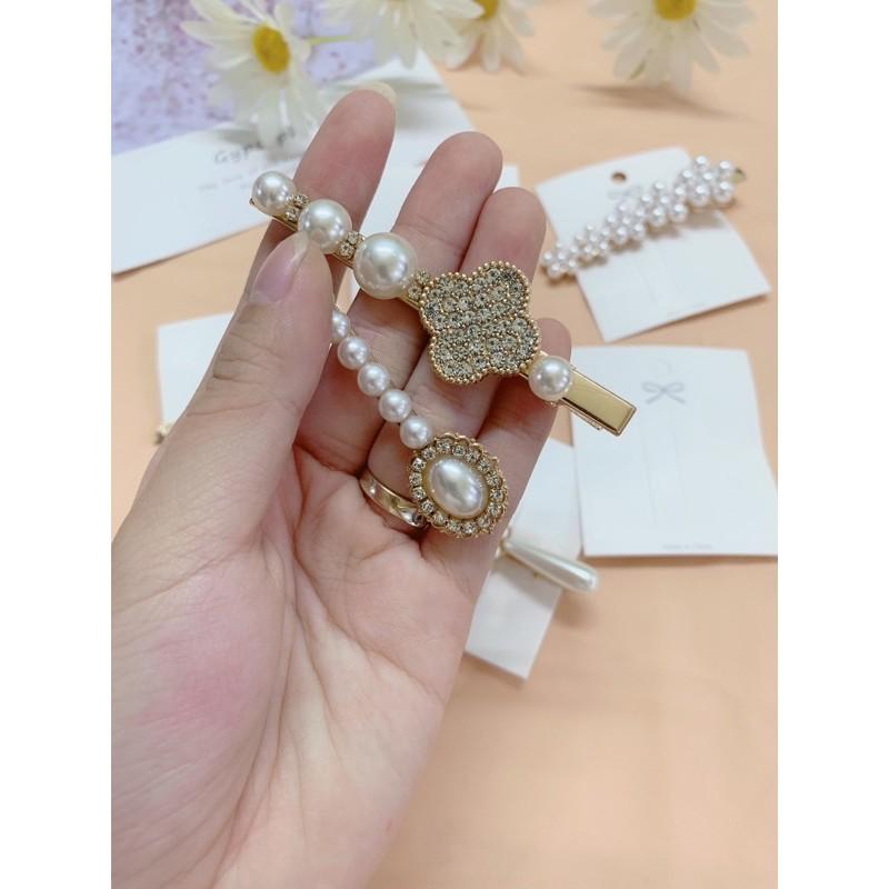 Kẹp tóc đính hạt trai loại đẹp