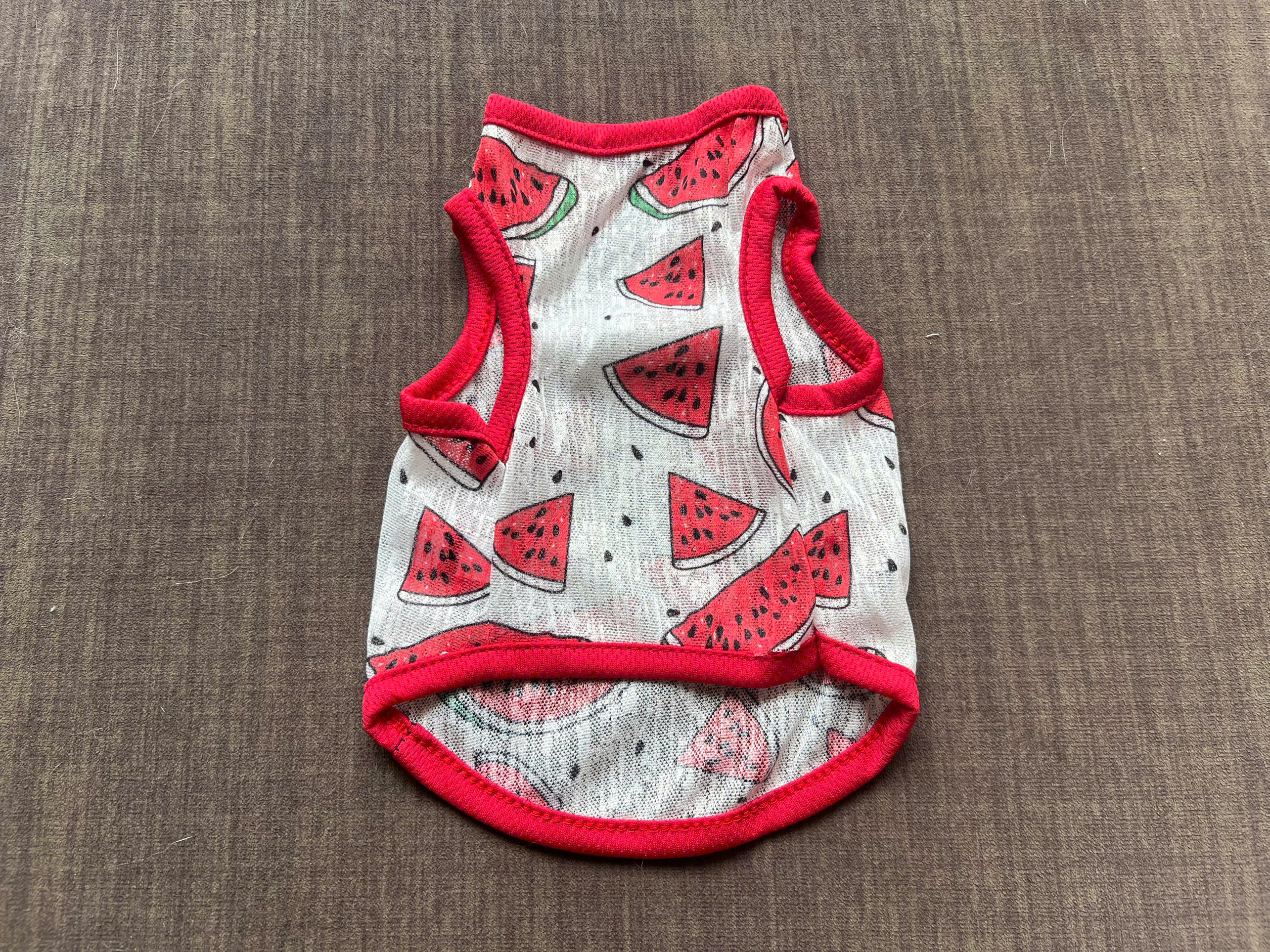 ÁO THUN BA LỖ HOẠ TIẾT DƯA HẤU THÔNG HƠI SIÊU CUTE TỪ 1-7KG DÀNH CHO THÚ CƯNG CHÓ MÈO