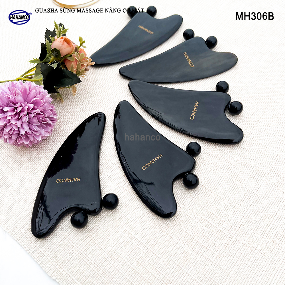 Guasha Sừng Mát Xa HAHANCO Giúp Nâng Cơ Giảm Vết Nhăn Săn Chắc Làn Da - MH306B
