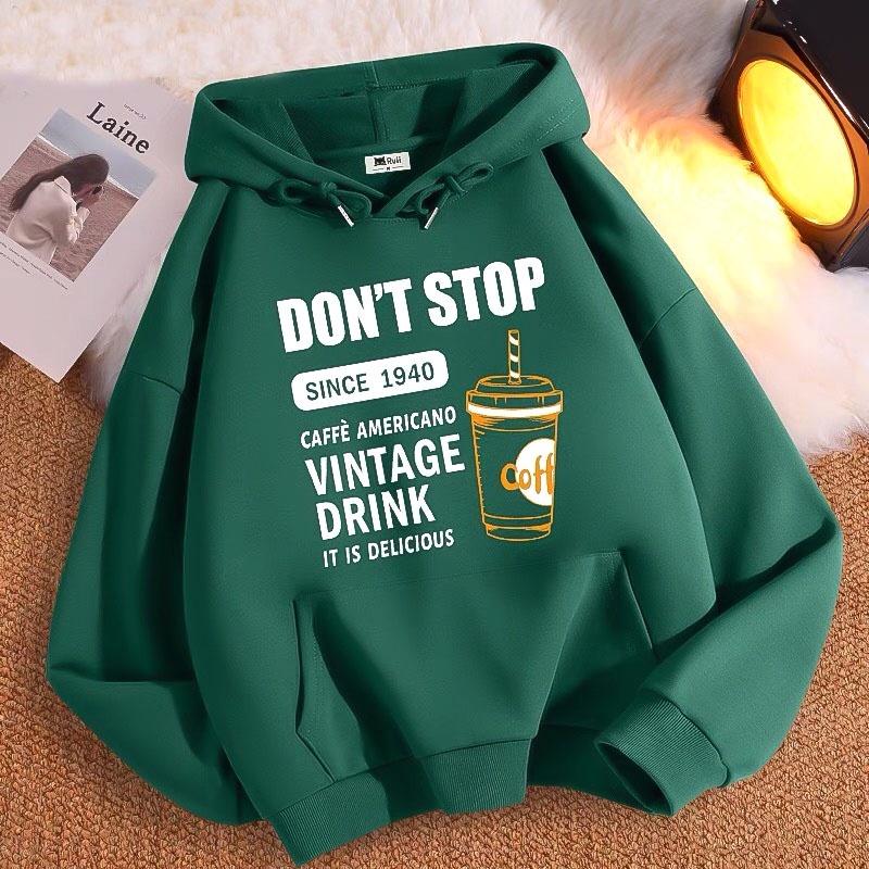 ÁO HOODIE UNISEX HÌNH TRÀ SỮA ĐÁNG YÊU CHẤT NỈ ÉP BÔNG MỀM MỊN FORM RỘNG THOẢI MÁI G5