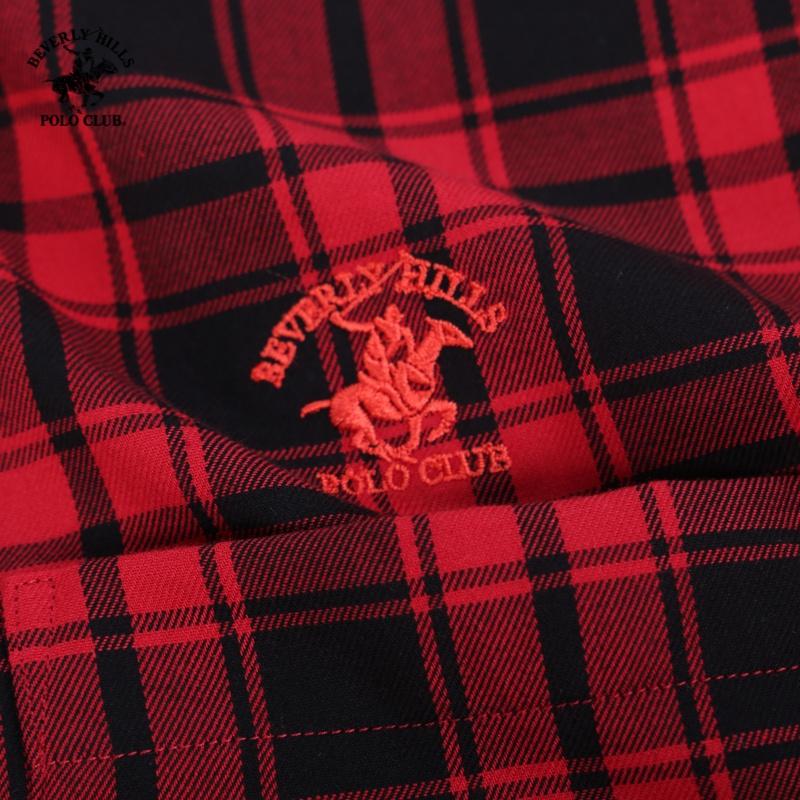 Áo sơ mi Dài tay Nam Beverly Hills Polo Club Slimfit Đỏ CMSLS20TL022