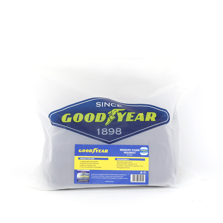 Gối Tựa Đầu Tựa Lưng Cao Su Non GOODYEAR Sang Trọng Mềm Mại Thoáng Khí - Nhập Khẩu Chính Hãng