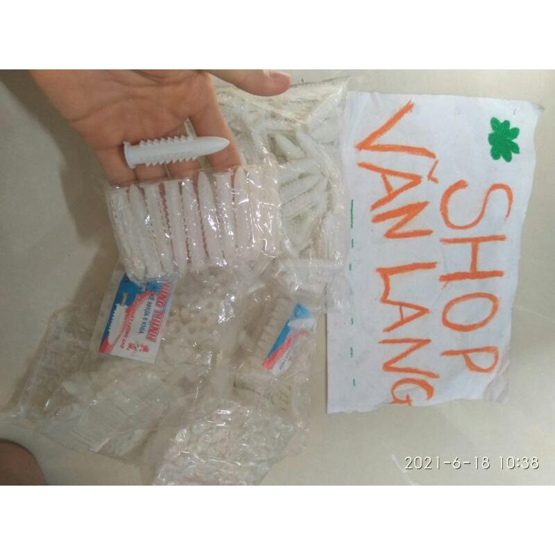 30 Tắc kê nhựa - Vít nở nhựa đủ size 3 ,4 ,5 ,6 ,7 Hàng VN chất lượng cao