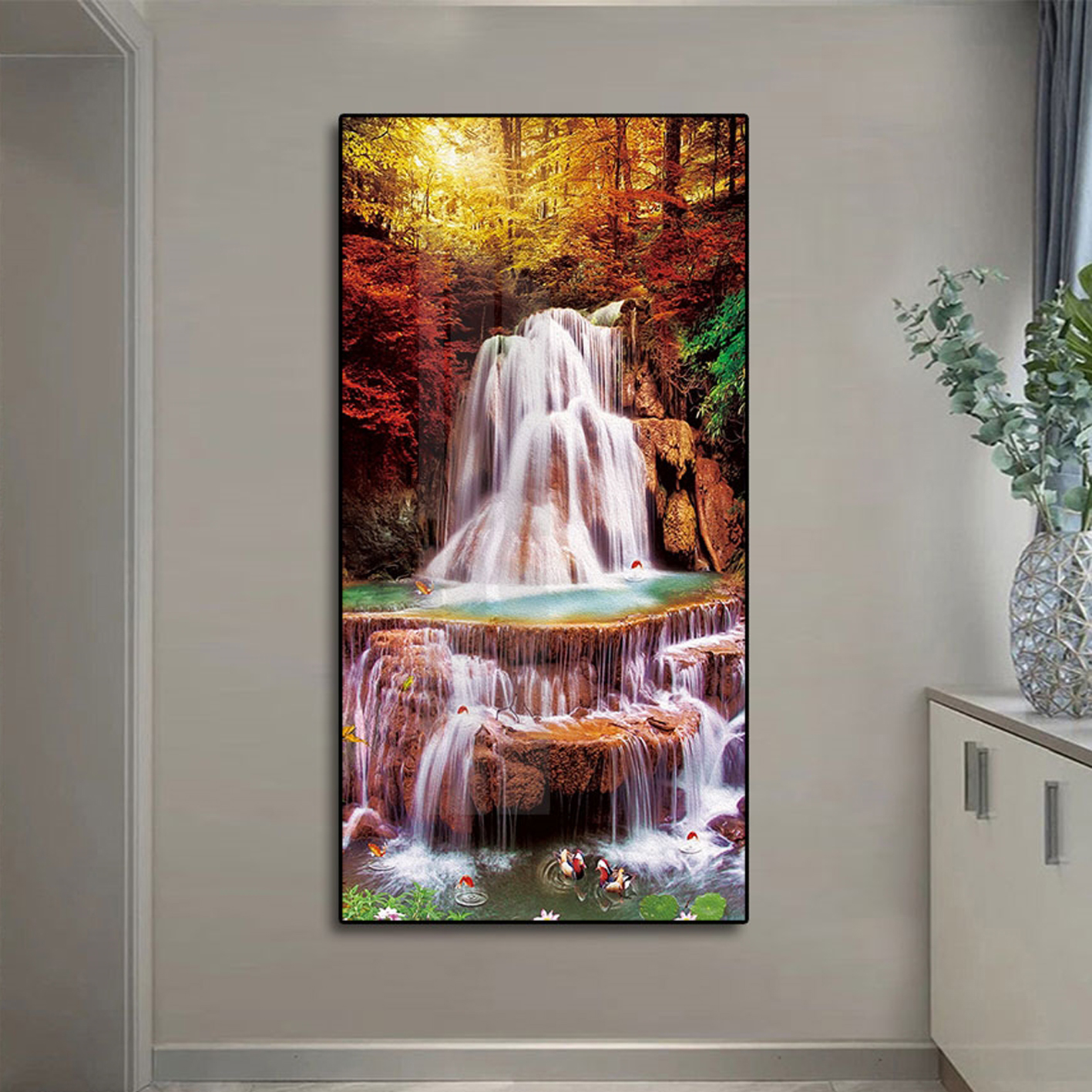Tranh Canvas Treo Tường Hiện Đại _ Thác Nước Đẹp