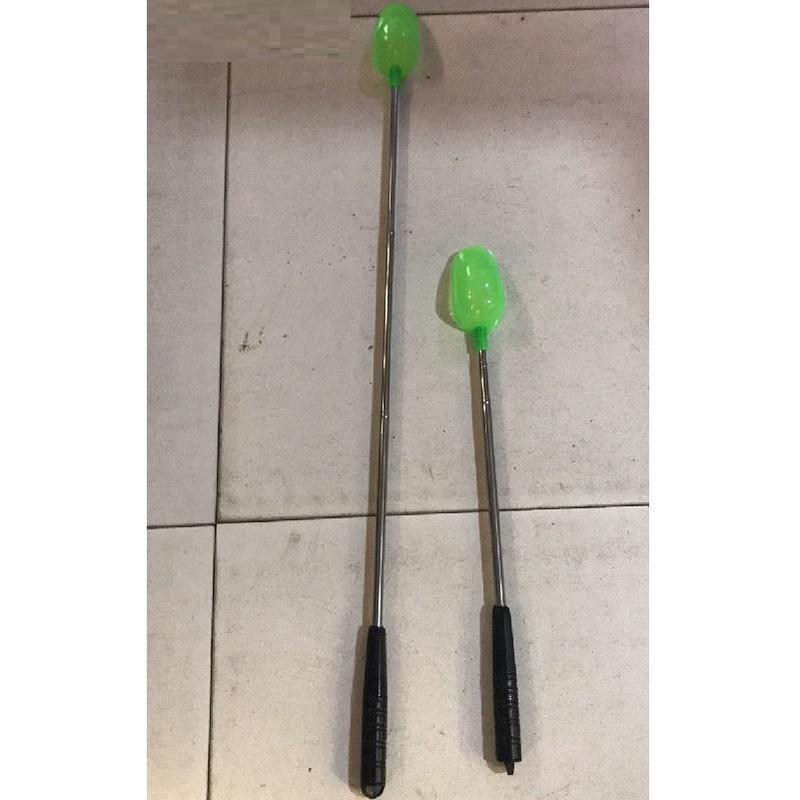 GẬY RA XẢ MỒI, thìa xúc ném mồi xả ổ câu, làm bằng inox và cacbon KK24