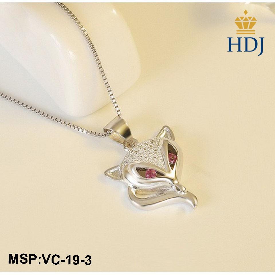 Dây chuyền bạc 925 Hình Hồ ly quyến rũ trang sức cao cấp HDJ mã VC-19-3