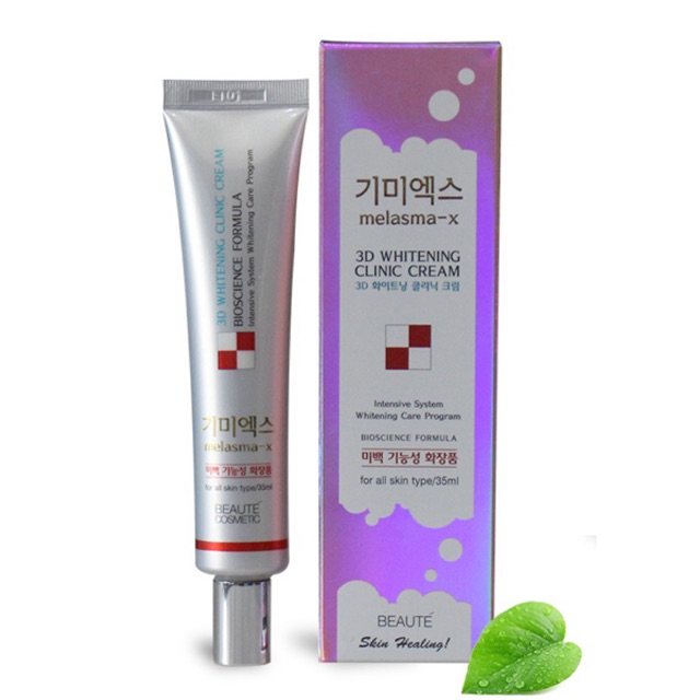 Kem Hỗ Trợ Giảm Thâm Nám Và Tàn Nhang Melasma-X 3D Whitening Clinic Cream