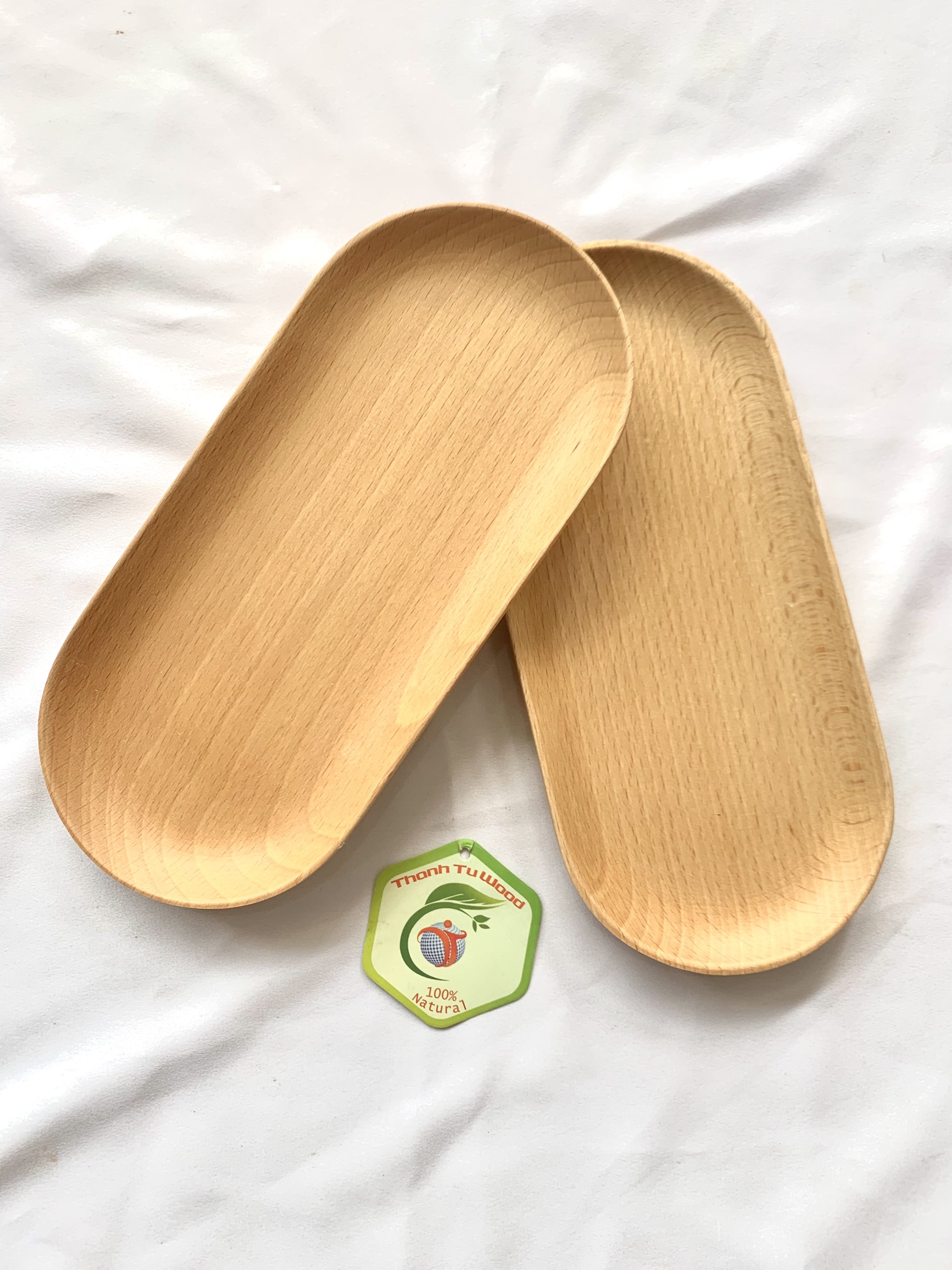 KHAY OVAL GỖ BEECH 13*24CM