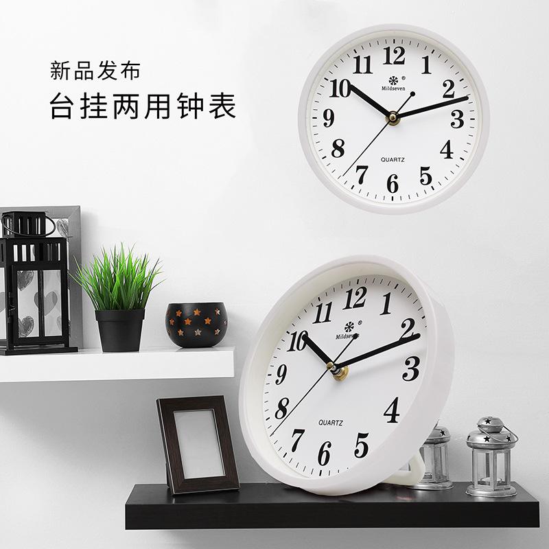 Phong cách mới nhất đồng hồ bệ đồng hồ treo tường phòng khách đồng hồ thời trang trẻ em cá tính sáng tạo đồng hồ treo tường bầu không khí đồng hồ tròn đồng hồ thạch anh