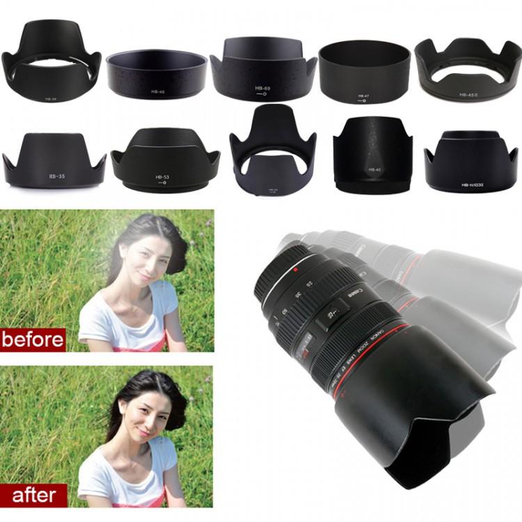 Len Hood Nhựa ABS Che Nắng Bảo Vệ Ống Kính Máy Ảnh Nikon HB-69 dành cho ống kính Nikon 18-55 VR II (đời 2) - HÀNG CHÍNH HÃNG