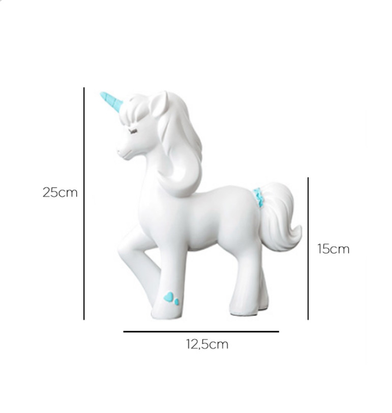 TƯỢNG NGỰA MỘT SỪNG TRANG TRÍ 3-D-E11-T2900
