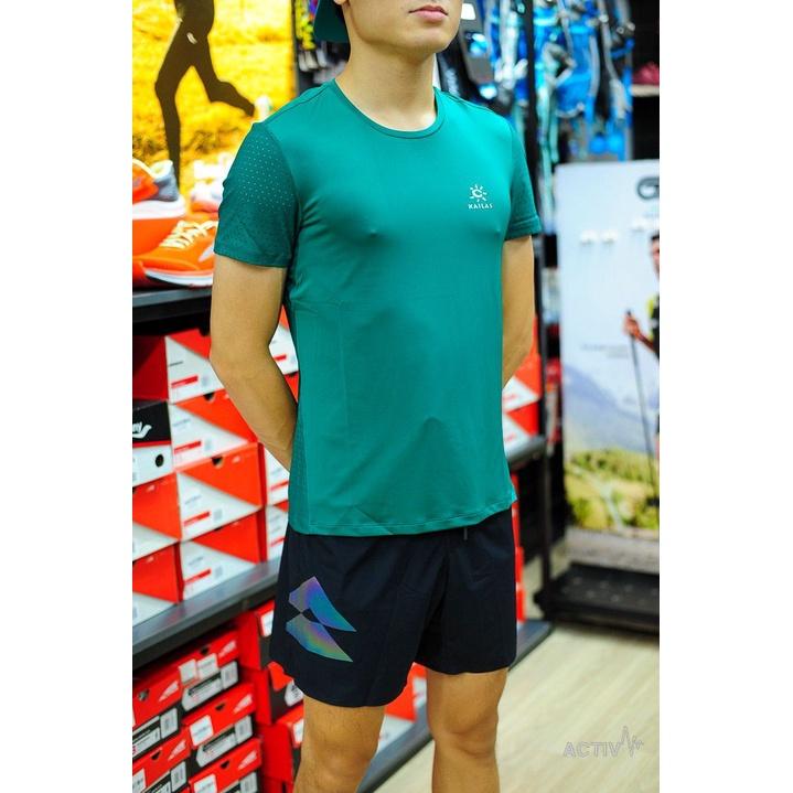 Áo Chạy Bộ Nam Kailas Wind Tunnel Functional T-Shirt Men's - Xanh Rêu Sậm