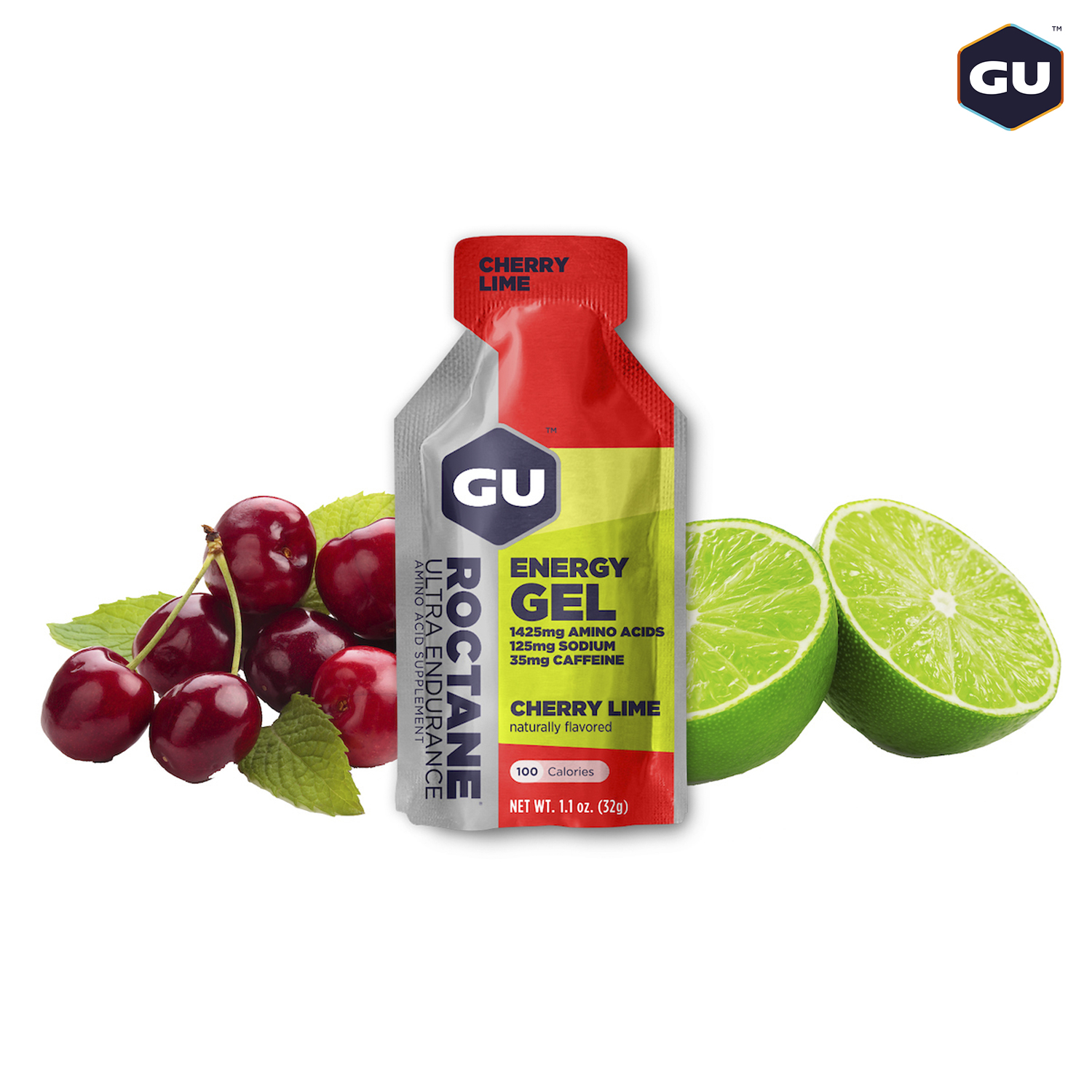 (COMBO 6 GÓI) Gel Năng Lượng Gu Energy Roctane Vị Cherry Lime - Vị Chanh Anh Đào Combo 6 Gói