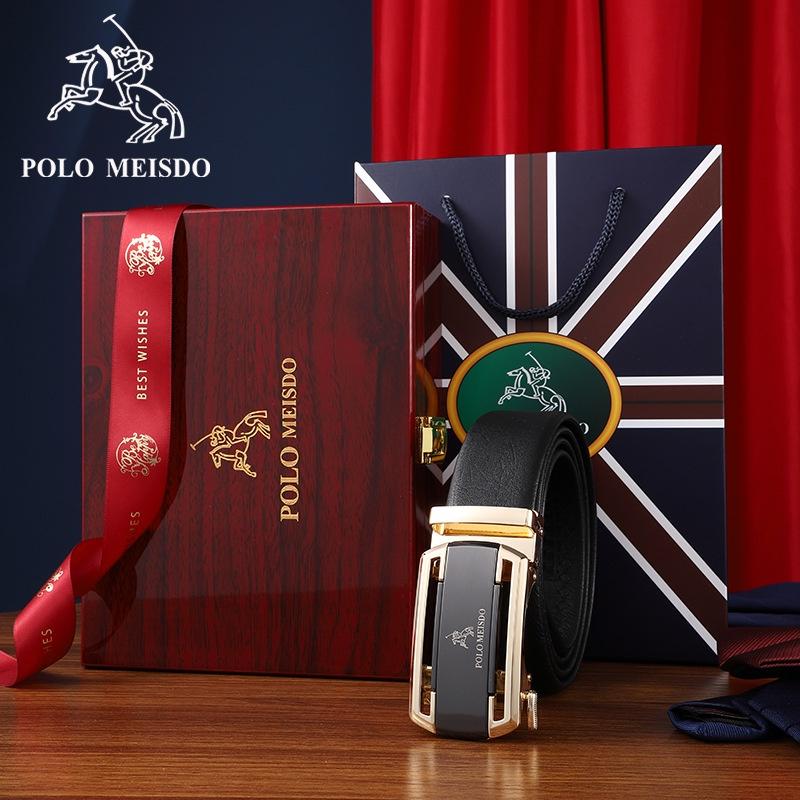 Dây Nịt Nam Da Bò Cao Cấp Hàng Hiệu POLO MEISDO Khóa Tự Động PL71