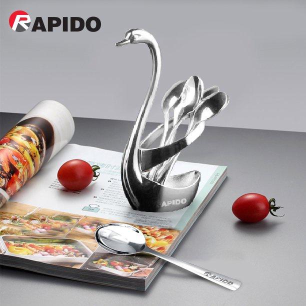 Bộ thìa dĩa thiên nga Swan Rapido inox 304 7 món