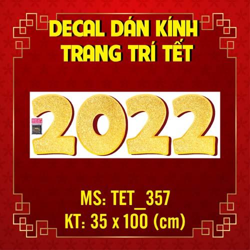 DECAL TRANG TRÍ TẾT NGUYÊN ĐÁN 2022 COMBO SỐ 16