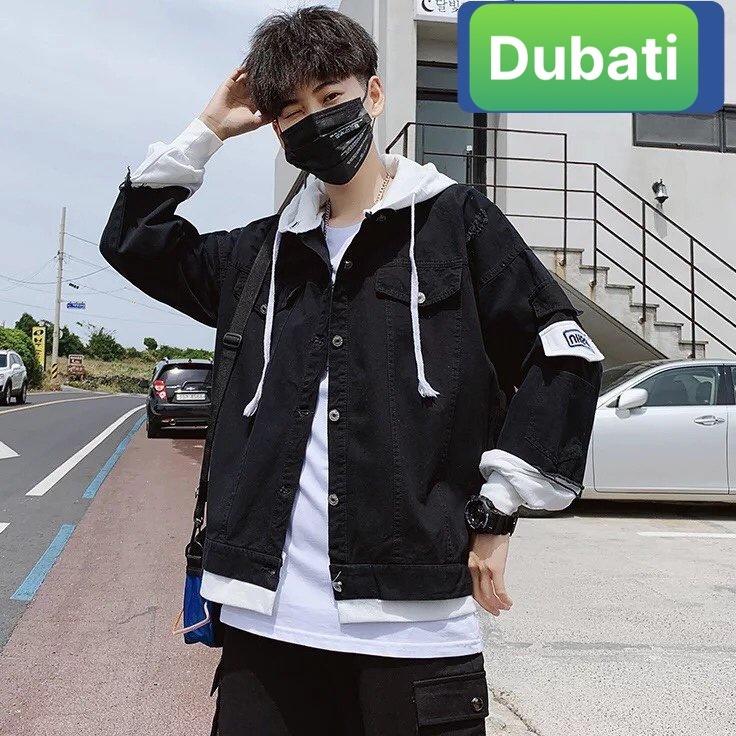 ÁO KHOÁC JEAN XANH NAM NỮ UNISEX CHẤT BÒ CÓ NÓN HOT TREND HÀN QUỐC - DUBATI FASHION