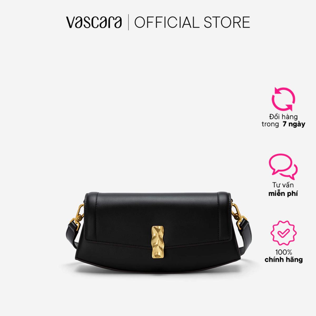 Vascara Túi Xách Tay Hình Thang Phối Khóa - SHO 0215