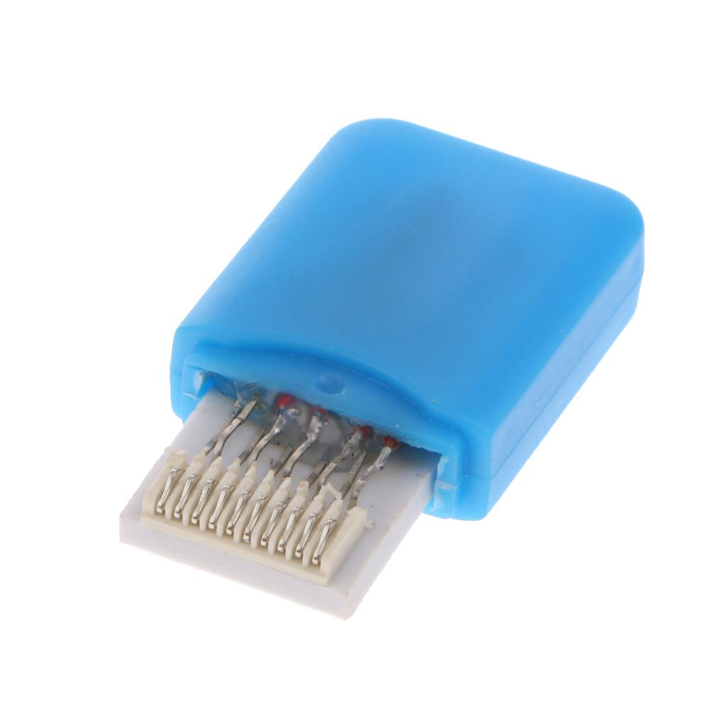 Card Reader Adapter Converter + CD for Game Player - Blue