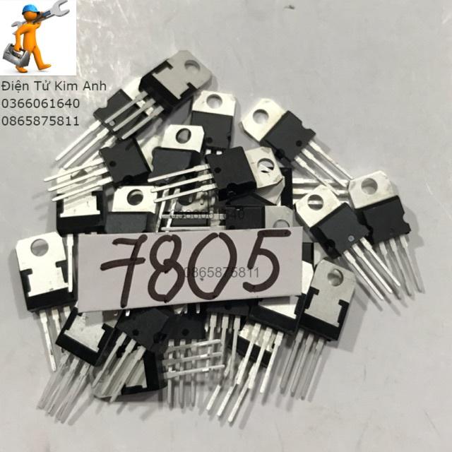 5 con IC ổn áp 7805 TO220-1.5A-05V