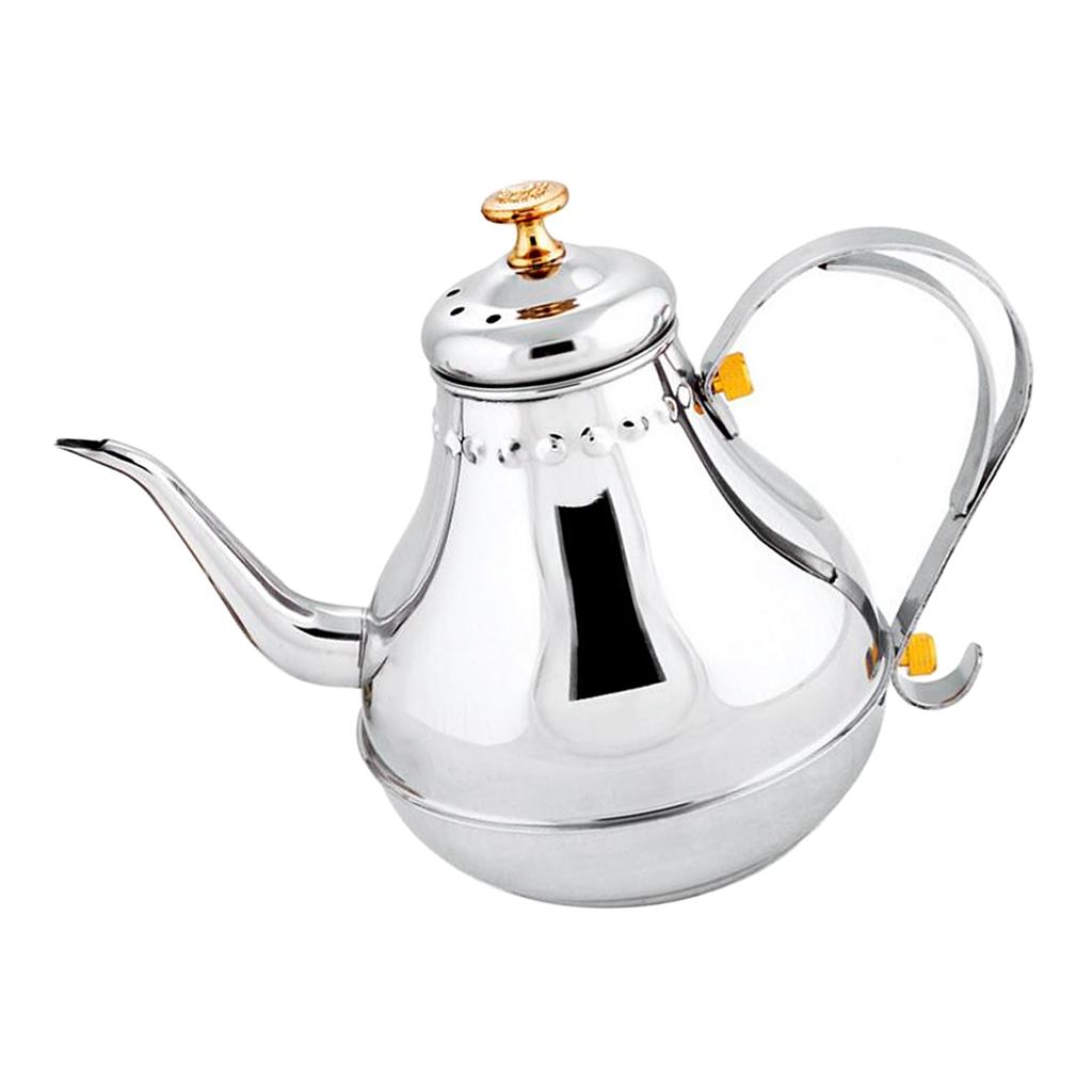 Coffee Drip Stainless Steel Kettle Tea Pot Maker Infusion Silver Gooseneck