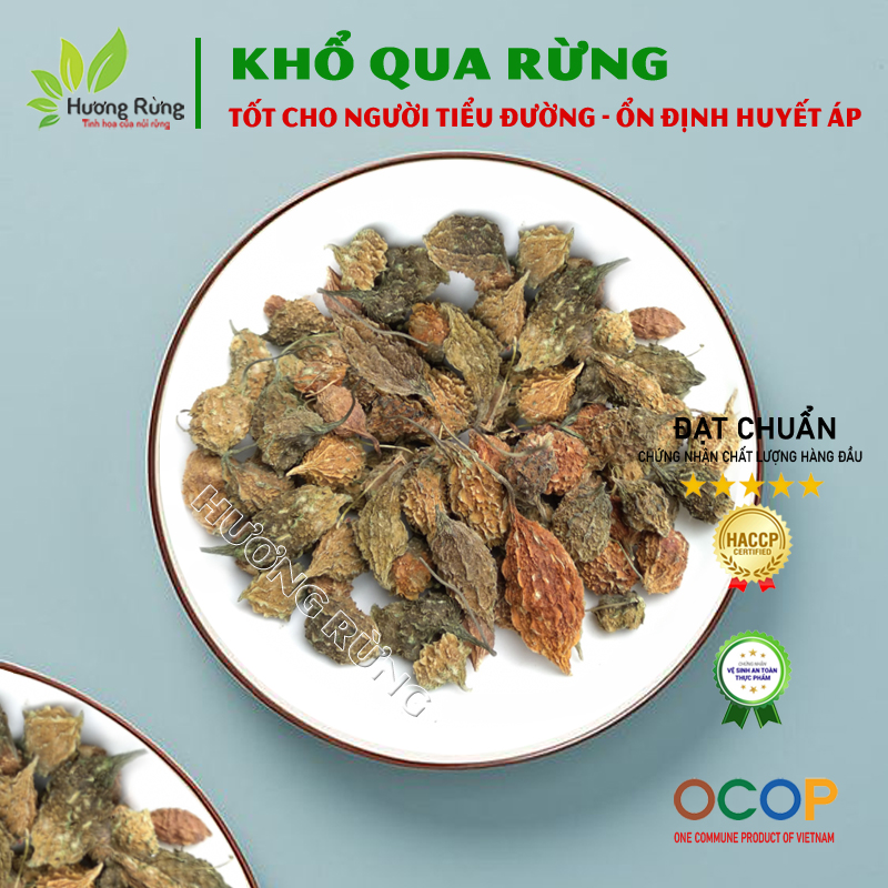 Khổ qua rừng 1kg nguyên trái sấy khô, mướp đắng rừng, loại tuyển chọn chuẩn rừng nguyên chất