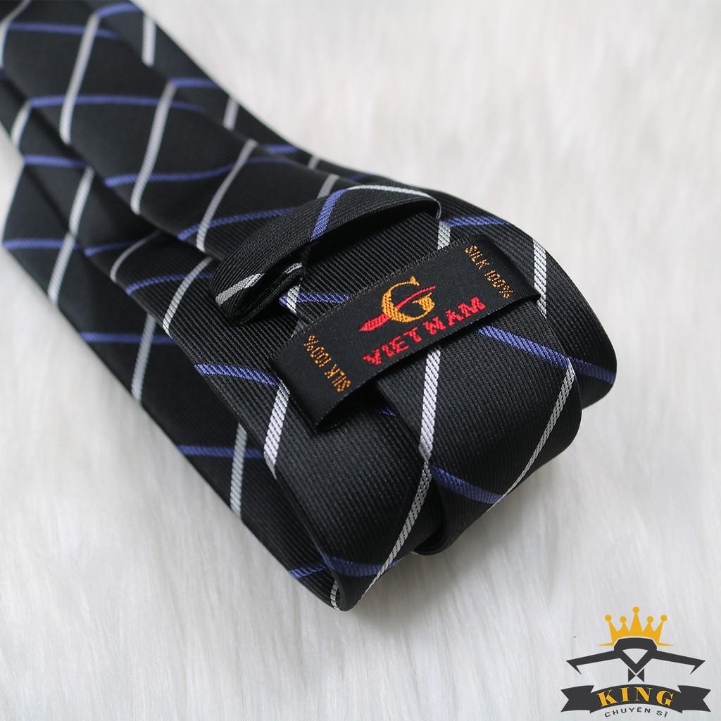 Cà vạt nam KING vải silk lụa cao cấp công sở và chú rể style hàn quốc giá rẻ C054