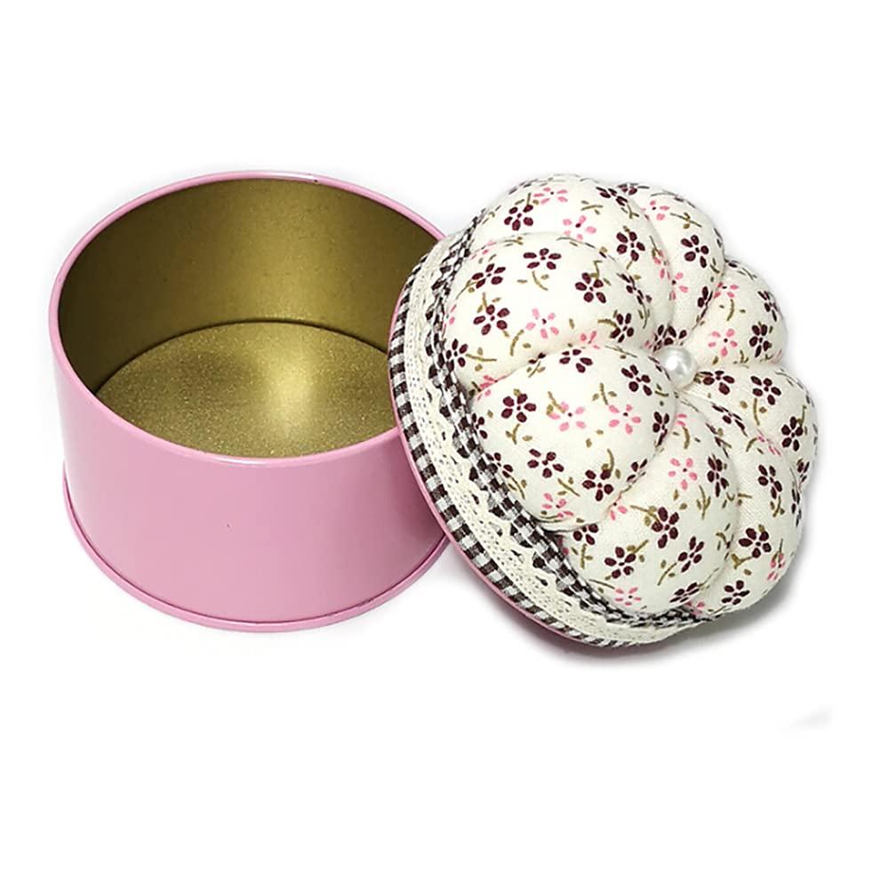 Hộp lưu trữ bí ngô, Gối kim hộp lưu trữ có sẵn để may các dự án thủ công trang sức