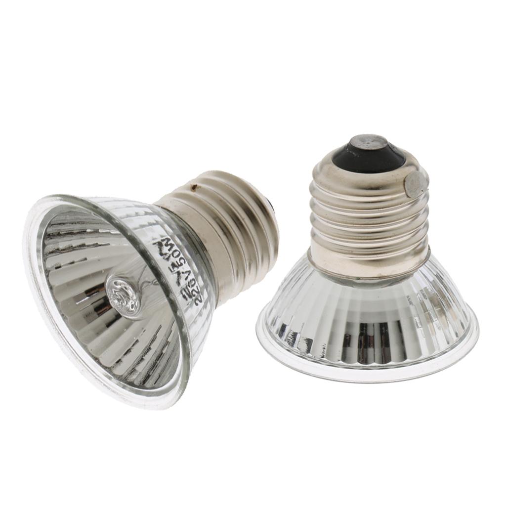 2x Pet Baby Bird Breeding Heating Bulb Heat Lamp Reptiles Daylight Lamp