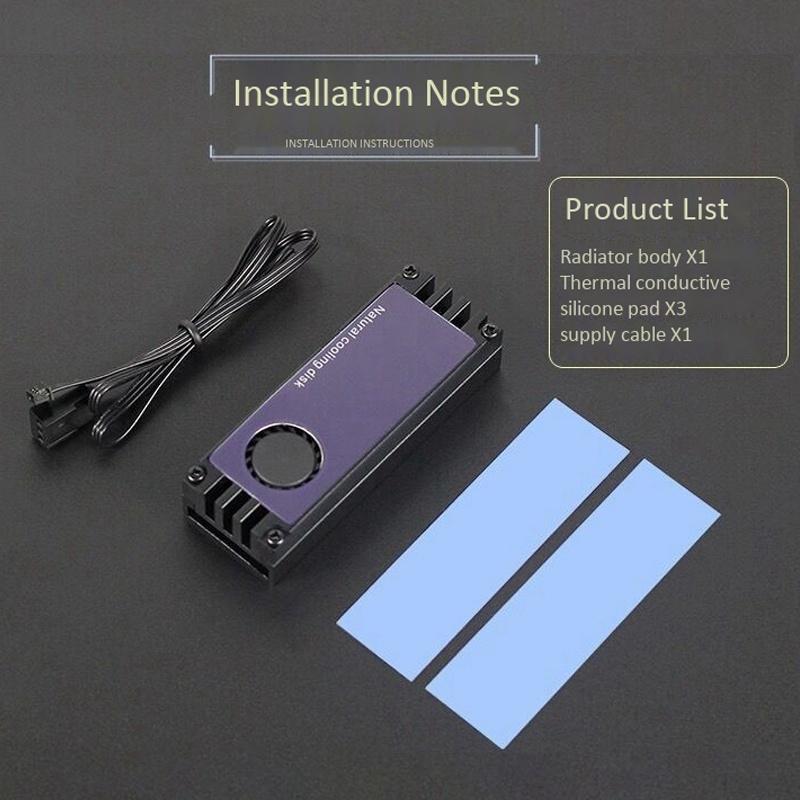 Quạt tản nhiệt ổ cứng M2 SSD M.2 2280 NVME SSD màu đen chuyên dụng