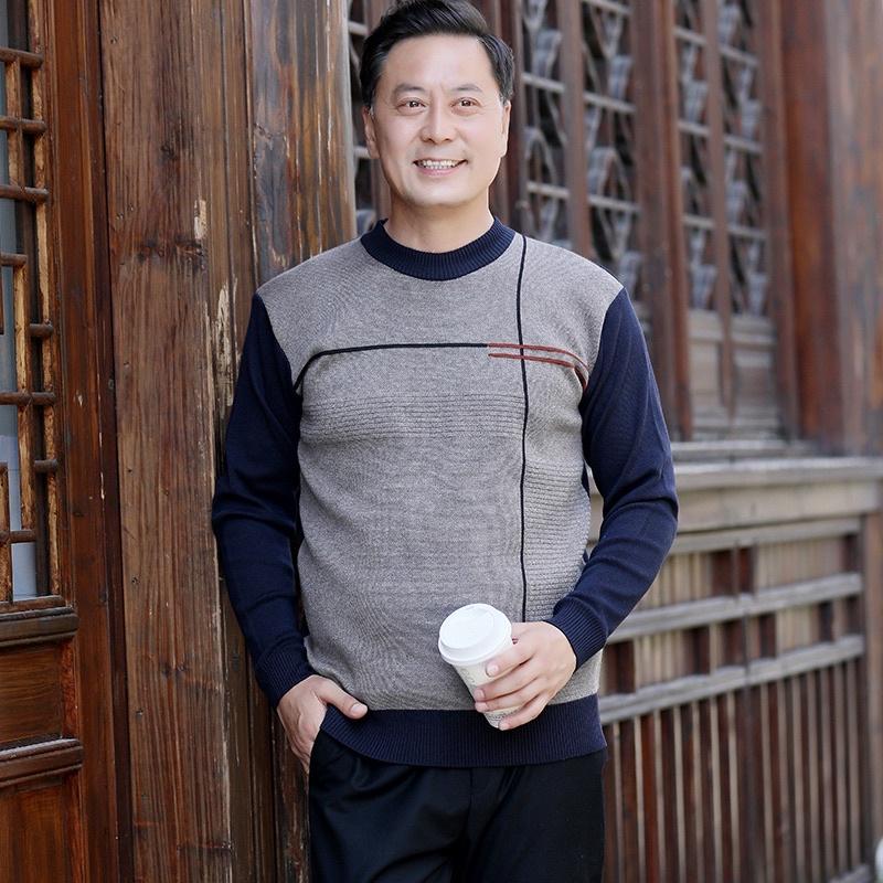 Áo len nam trung niên cho ông cho bố, áo khoác cardigan cho người trung niên