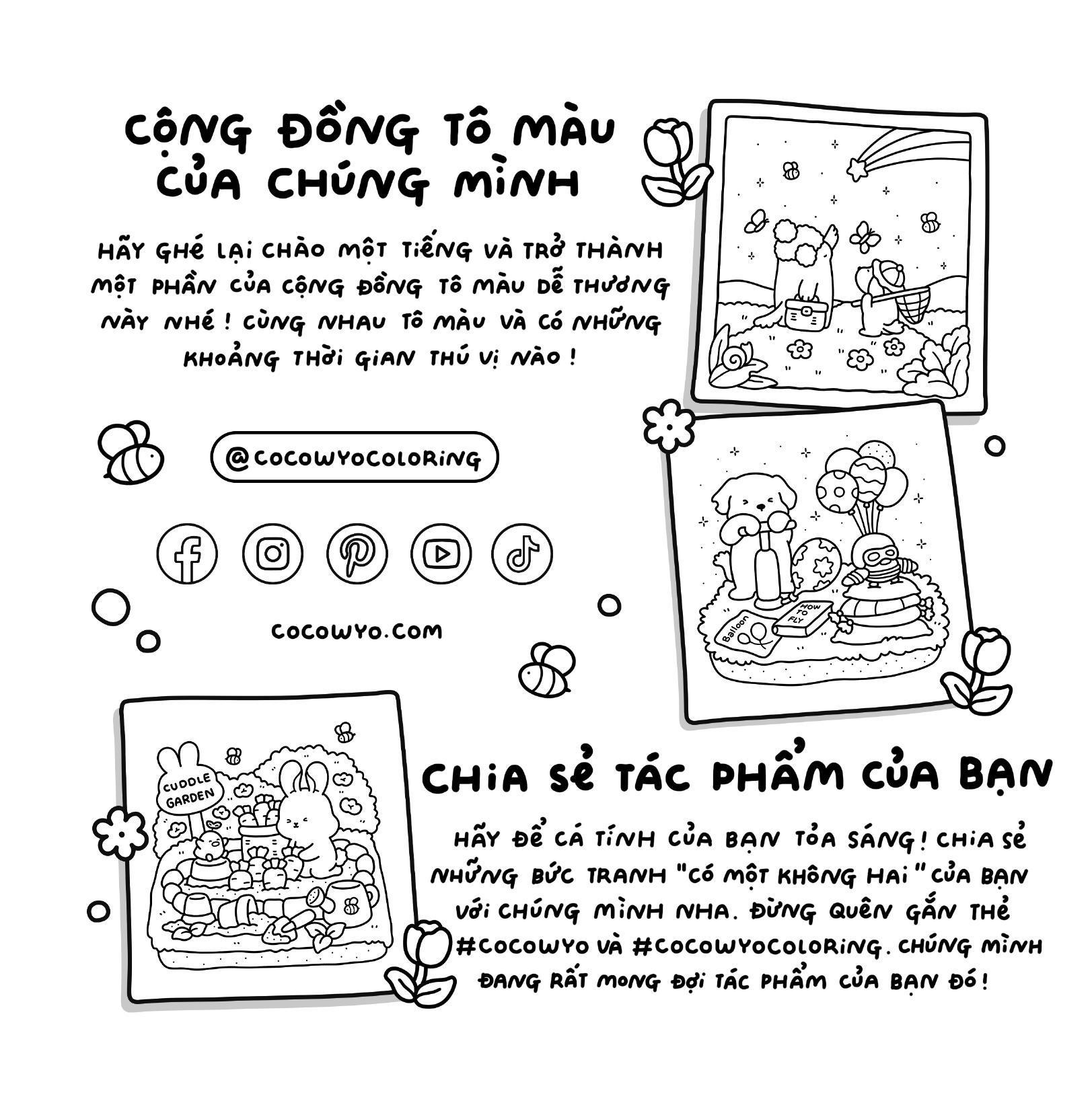 Sách - Tô Màu Coco Wyo - Những Niềm Vui Nhỏ Bé