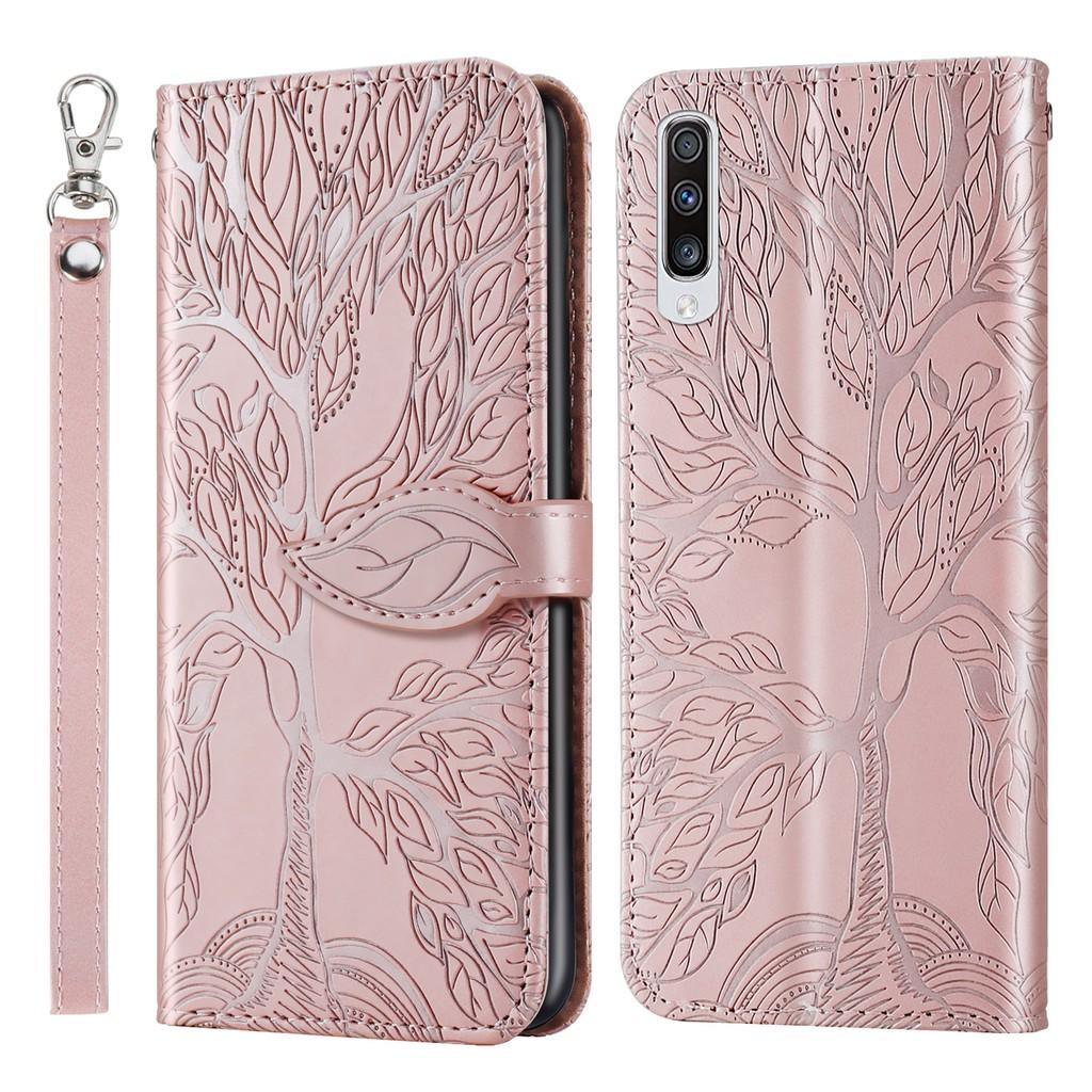 Bao Da Kiểu Ví Gập In Hình Cây 3d Cho Samsung Galaxy A70S A50S A30S A20S A10S A20E A70 A50 A40 A30 A20