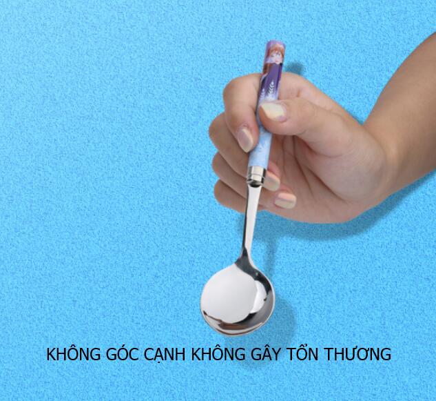 Bộ muỗng đũa inox in hình - Disney Kèm hộp đựng cho bé