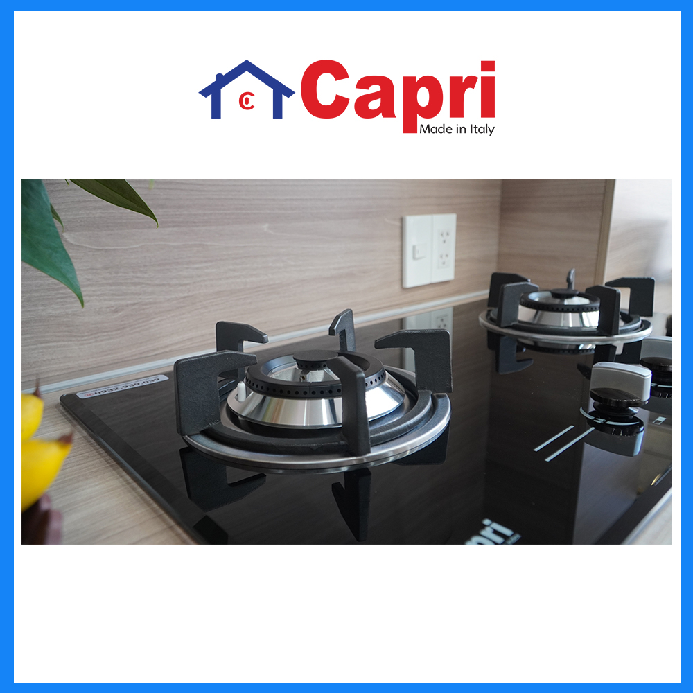 Bếp gas âm kính 2 lò Capri CR-209KT | Hàng chính hãng