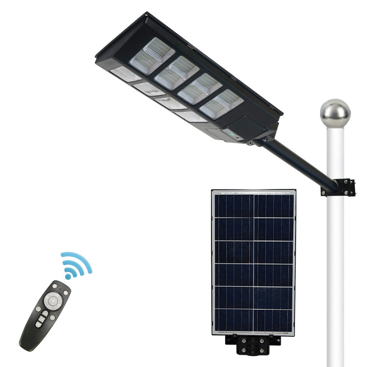 Đèn năng lượng mặt trời liền thể 600W, 8 Khoang,Vỏ nhựa ABS, Tấm pin liền, Cảm biến chuyển động. Ánh sáng trăng- 600WLT