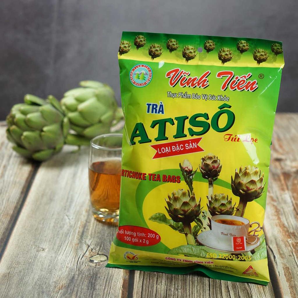 Trà Atiso Đặc Sản Vĩnh Tiến Túi Lọc Bịch - Mát gan, thanh nhiệt.