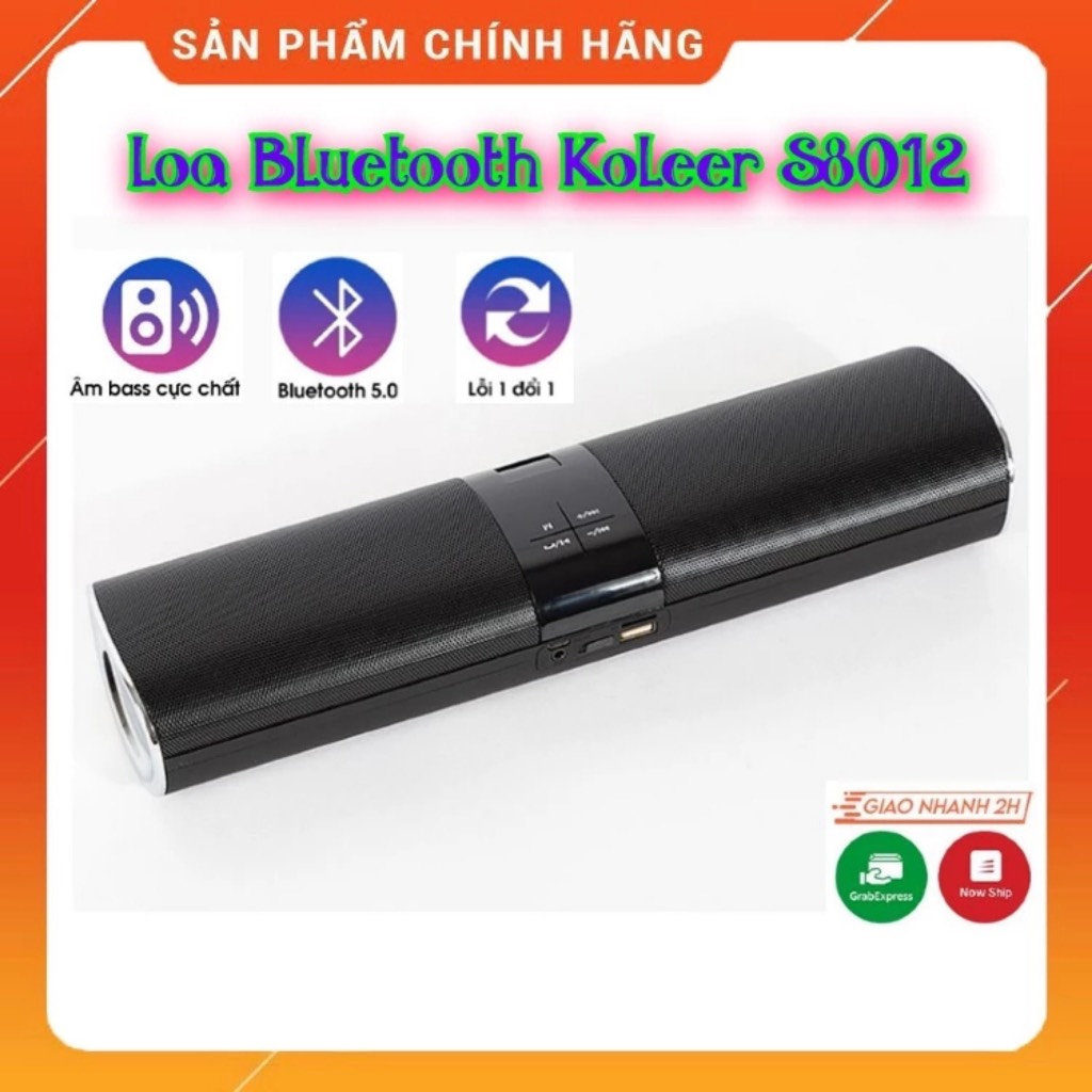 Loa Bluetooth KOLEER S8012 âm thanh trầm thiết kế sang trọng đẳng cấp-Hàng Chính Hãng