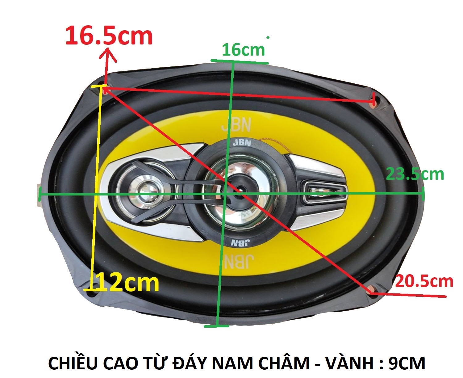 LOA Ô TÔ - LOA ĐỒNG TRỤC JBN 6989 - KÍCH THƯỚC MẶT 16X23.5CM - GIÁ 1 ĐÔI