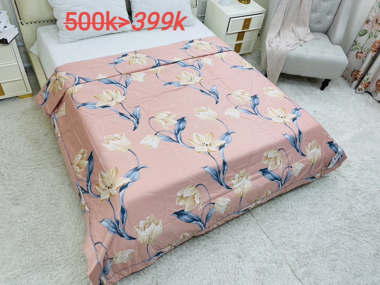 "NGÀY CỦA CHĂN LỤA HÈ" siêu Combo:Giảm 20%,mua dồn 10 cái hoàn tiền mặt 10%,bao Ship.
